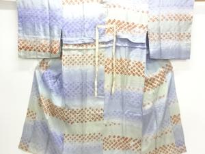 アンティーク　絞り横段模様長襦袢